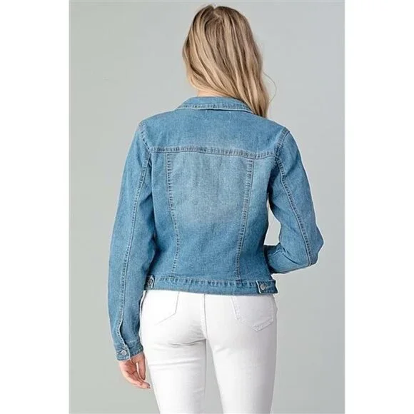 Beta House Classic Vintage Women Denim Jackets Light Blue Size XL - Picture 3 of 10
